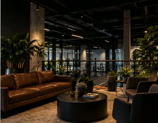 Lounge seating in The Overlook